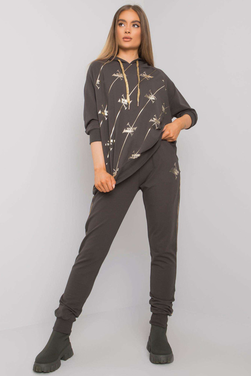 Tumšs haki krāsas divdaļīgs komplekts...