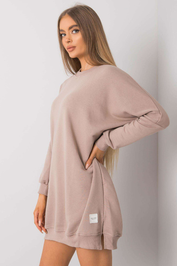 Tumši bēša kreklkleita ar... 2