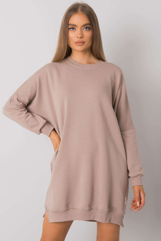 Tumši bēša kreklkleita ar garām...