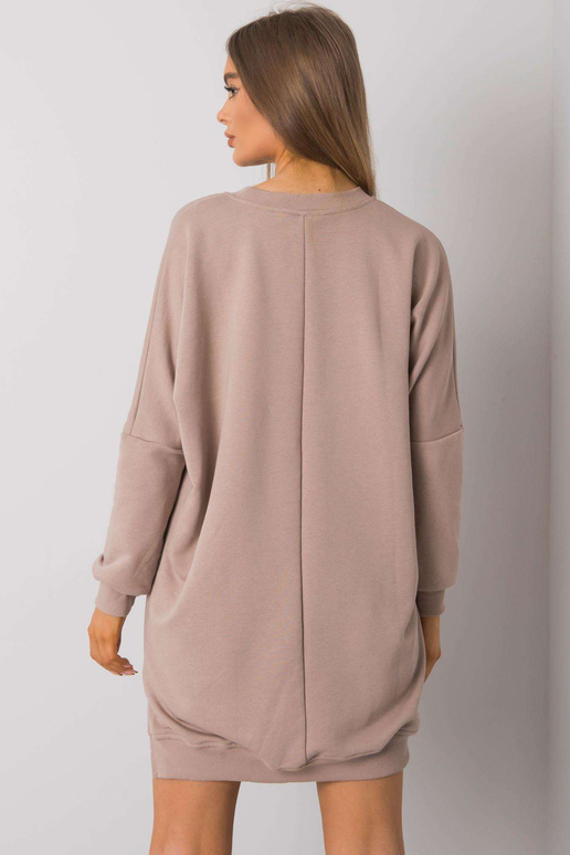 Tumši bēša kreklkleita ar garām...