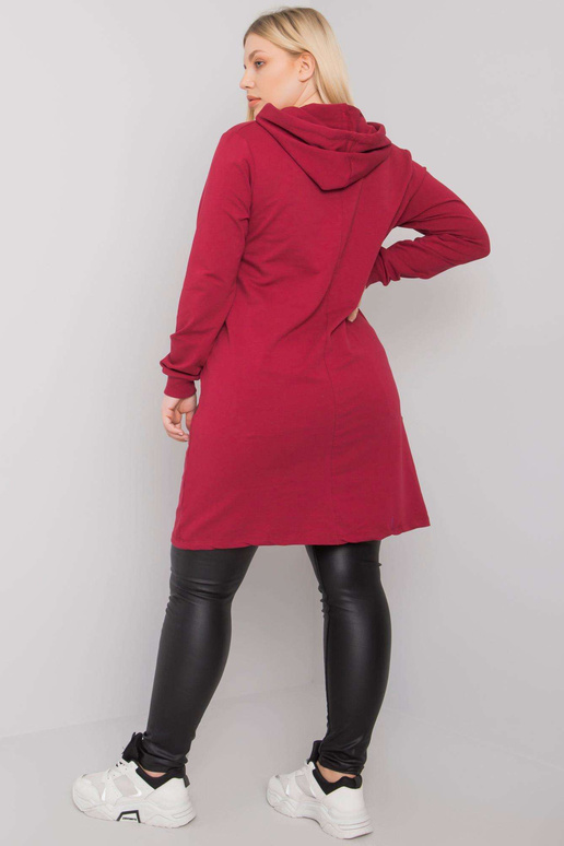 Burgundijas tunika liela izmēra ar...