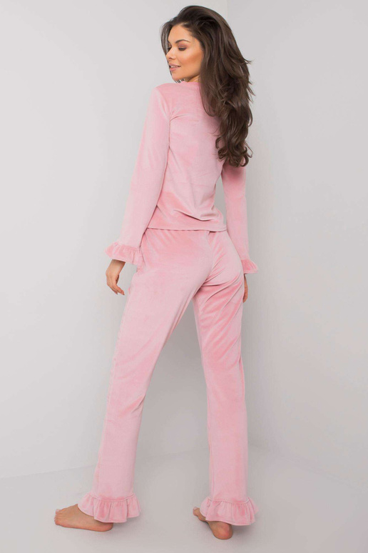Rozā velūra pidžama ar biksēm Camille...