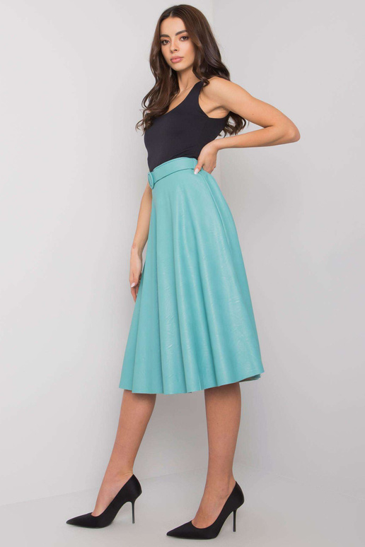 Gerrie tirkīza ādas svārki