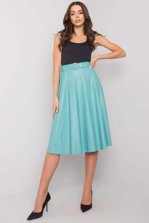 Gerrie tirkīza ādas svārki