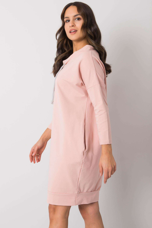 Paulie netīrā rozā kokvilnas kleita