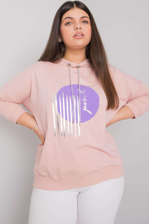 Netīri rozā plus izmēra blūze ar... Netīri rozā plus izmēra blūze ar...