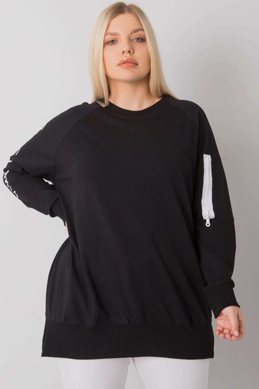 Melna plus izmēra sporta krekla...