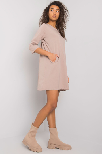 Tumši bēša kleita ar... 2