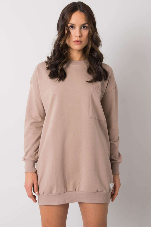 Tumši bēša kleita ar kabatu Hanely... Tumši bēša kleita ar kabatu Hanely...