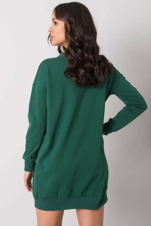 Tumši zaļa kleita ar kabatu Hanely...