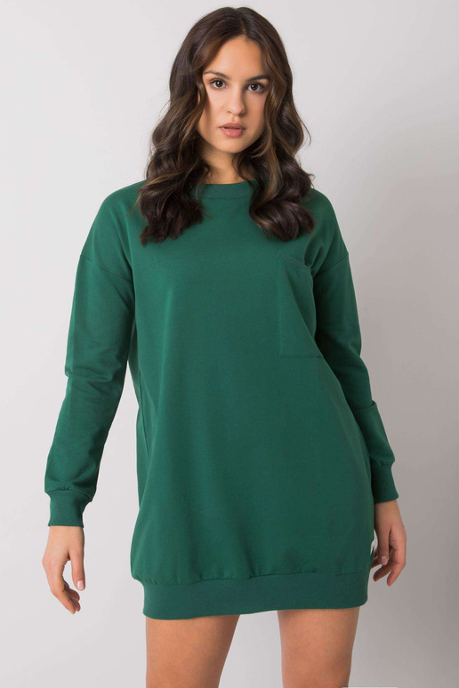 Tumši zaļa kleita ar kabatu Hanely...