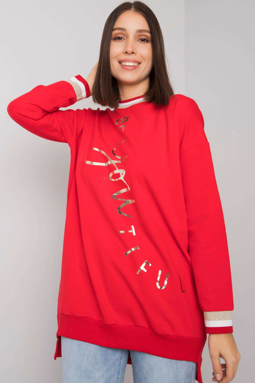 Sarkana kokvilnas tunika liela izmēra...