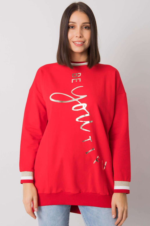 Sarkana kokvilnas tunika liela izmēra...