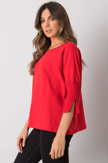 Sarkana brīva blūze Hassina 2