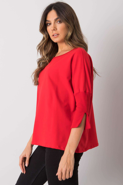 Sarkana brīva blūze Hassina