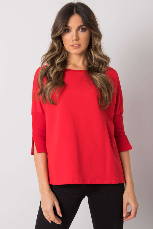 Sarkana brīva blūze Hassina