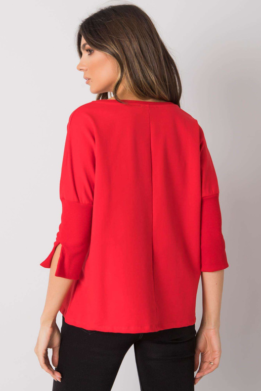 Sarkana brīva blūze Hassina