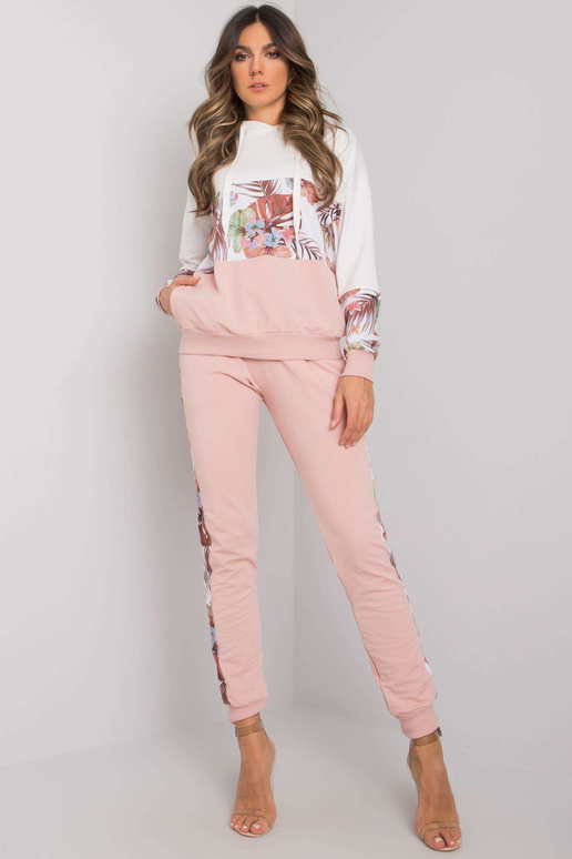 Ecru rozā kokvilnas divdaļīgs...