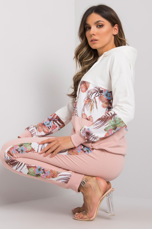 Ecru rozā kokvilnas divdaļīgs...