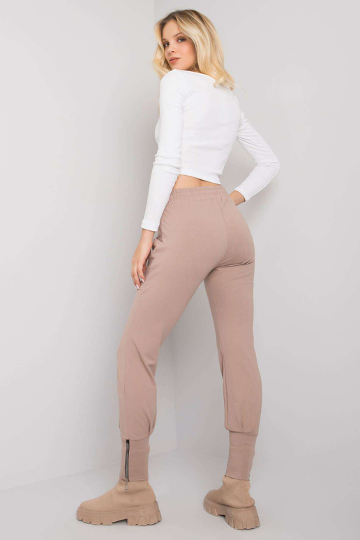 Tumši bēšas sporta bikses ar...