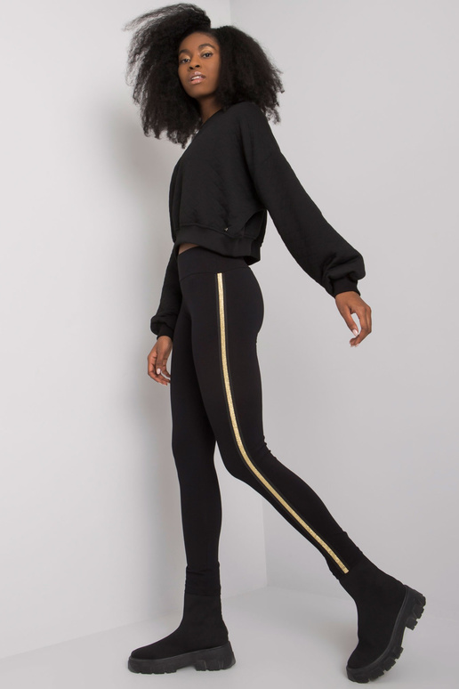 Melni legingi sievietēm ar svītrām...