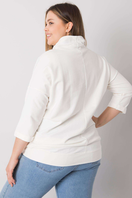 Ecru plus izmēra blūze ar kristāla... Ecru plus izmēra blūze ar kristāla...