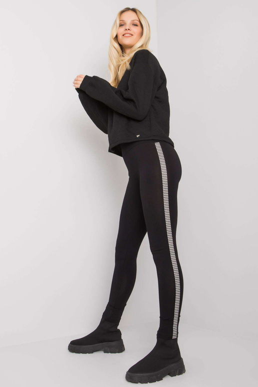 Sieviešu melni kokvilnas legingi...