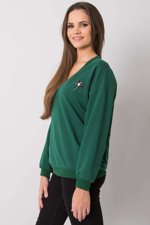 Tumši zaļš sporta krekls ar...