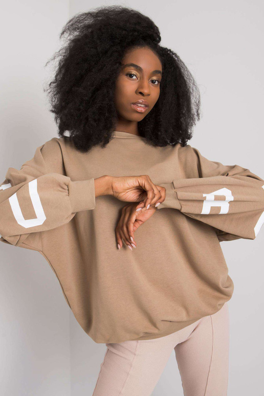 Bēšs sporta krekls ar Brooke apdruku