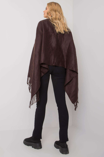 Brūni bēša šalle ar kažokādu 2