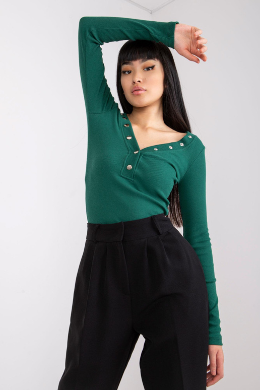 Tumši zaļa svītraina blūze Tracy RUE... Tumši zaļa svītraina blūze Tracy RUE...