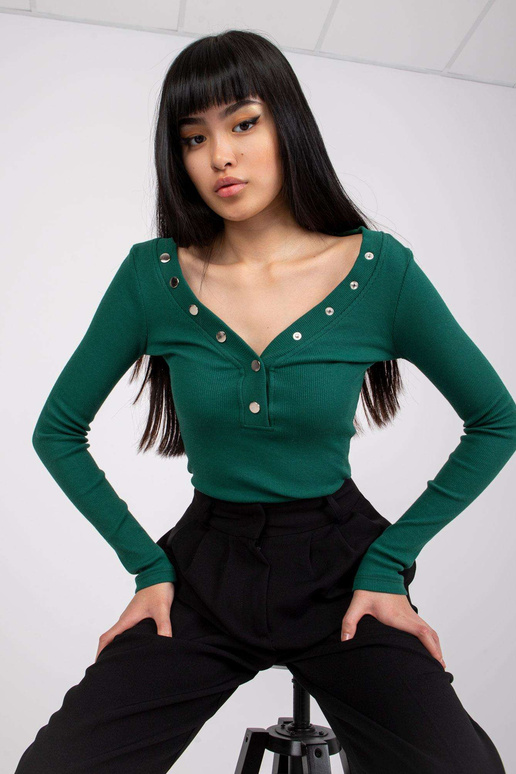Tumši zaļa svītraina blūze Tracy RUE... Tumši zaļa svītraina blūze Tracy RUE...