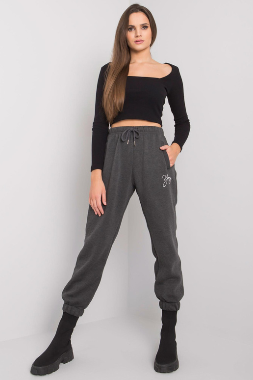 Tumši pelēkas melanžas sporta bikses...