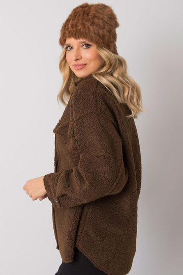 Gaiši brūna kažokādas cepure