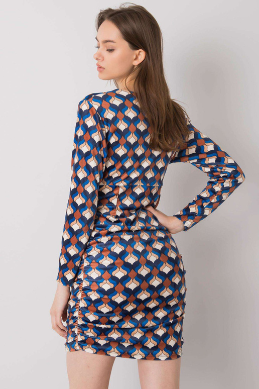 Zila velūra kleita ar Montilla rakstiem