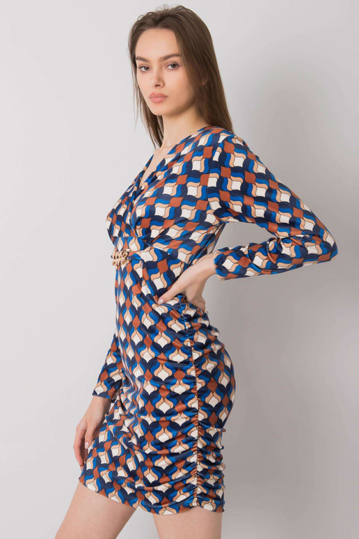 Zila velūra kleita ar Montilla rakstiem