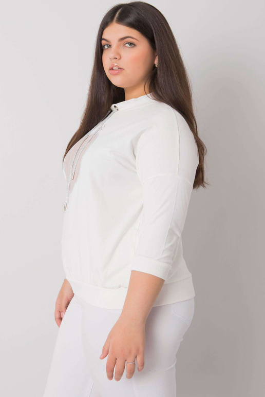 Ecru blūze plus izmērs ar Bella...