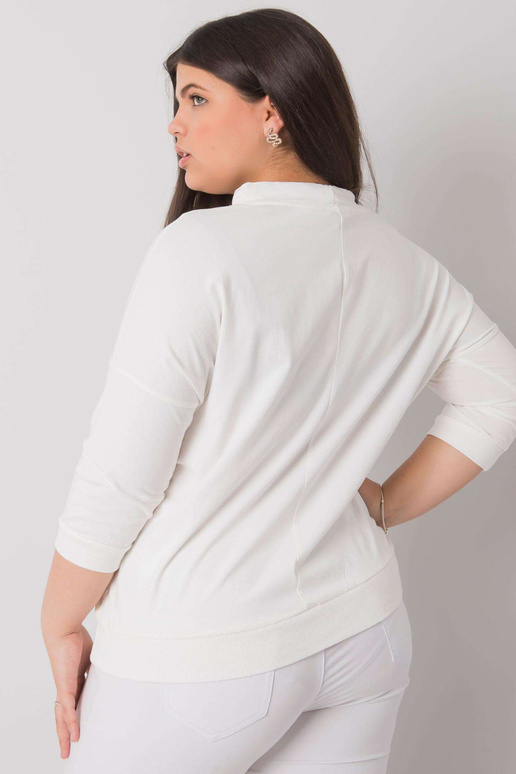 Ecru blūze plus izmērs ar Bella...