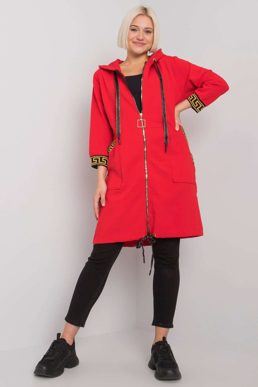 Sarkans Lisabonas sieviešu kapucis