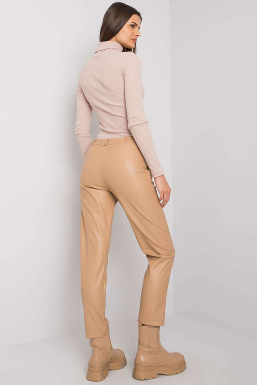 Bēšas Benny ādas imitācijas bikses