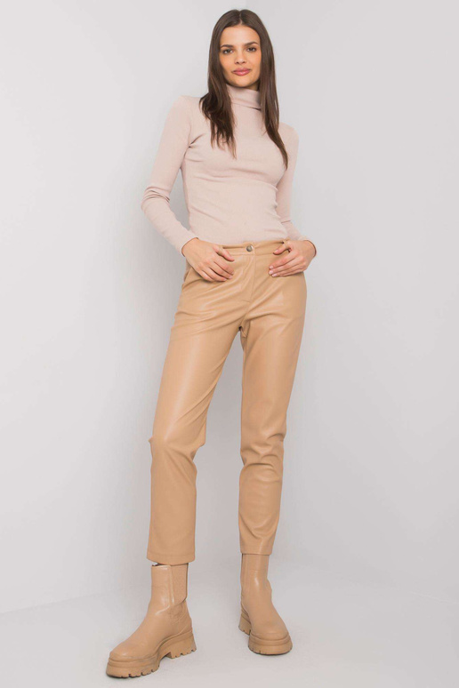 Bēšas Benny ādas imitācijas bikses