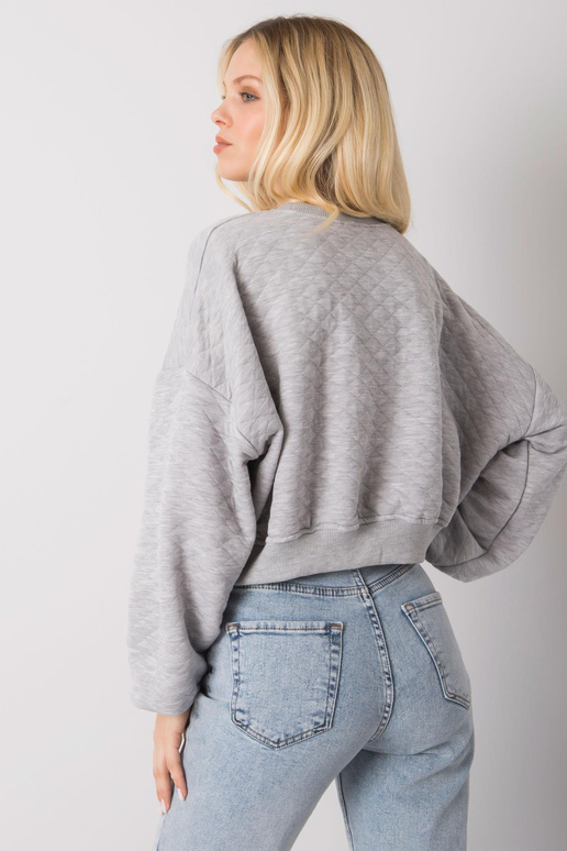 Pelēks Crystal stepēšanas džemperis