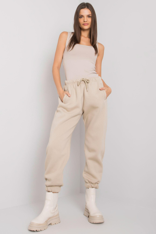 Bēšas kokvilnas treniņbikses Esher...