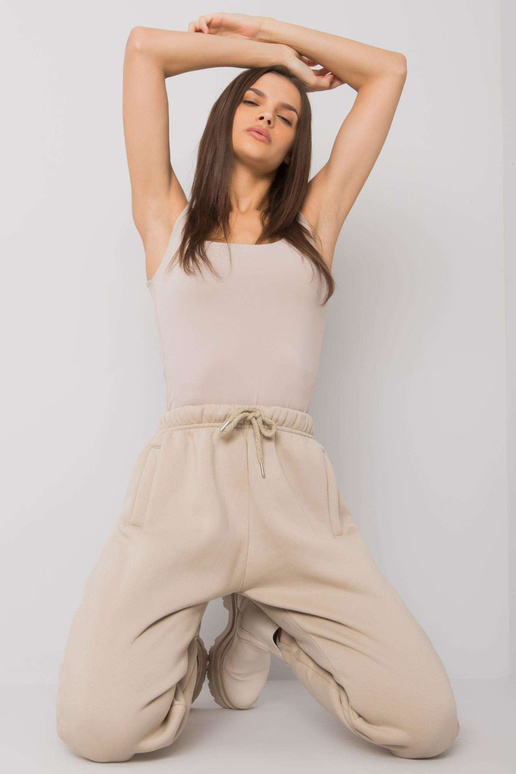 Bēšas kokvilnas treniņbikses Esher...