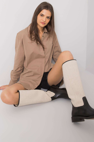 Tumši bēšs kokvilnas Terra... 2