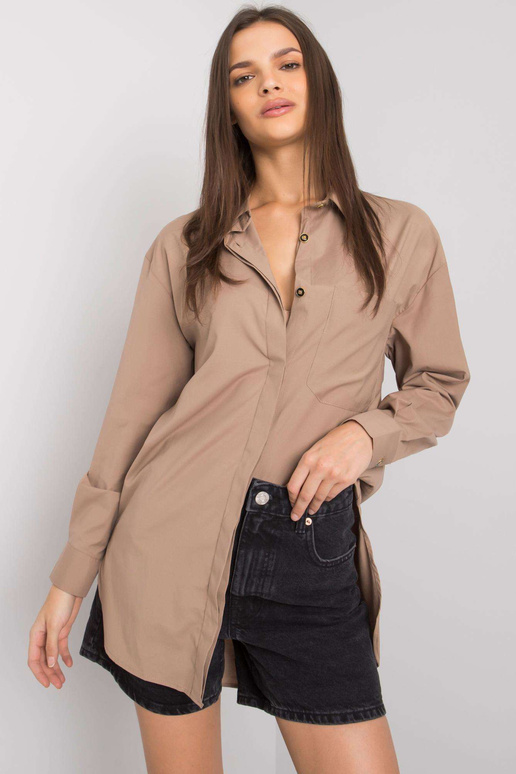 Tumši bēšs kokvilnas Terra krekls