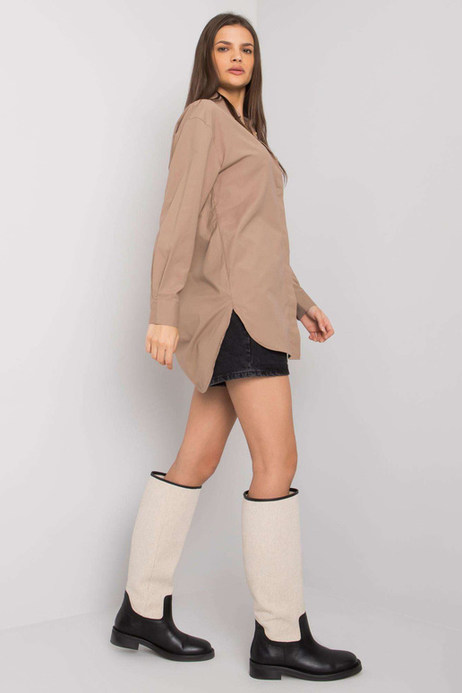 Tumši bēšs kokvilnas Terra krekls