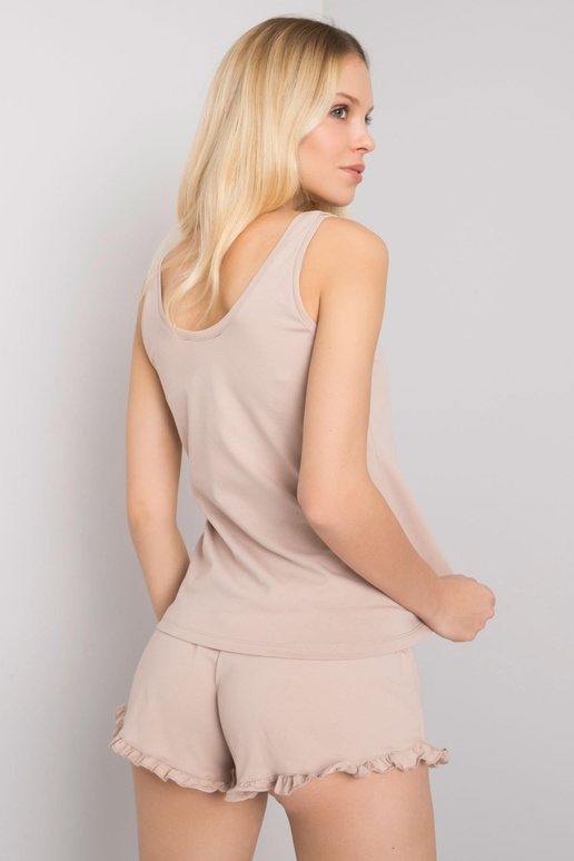 Gaiši bēša kokvilnas pidžama Stacy...