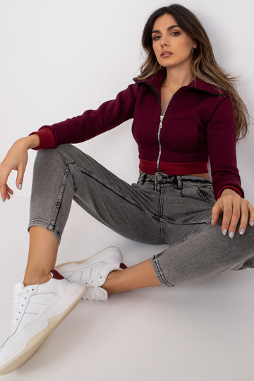 Burgundijas īss jakas...