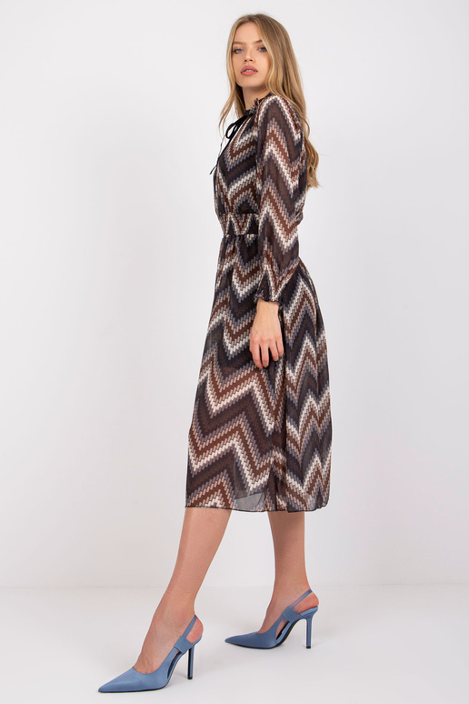 Melna kleita ar Santorini apdrukām